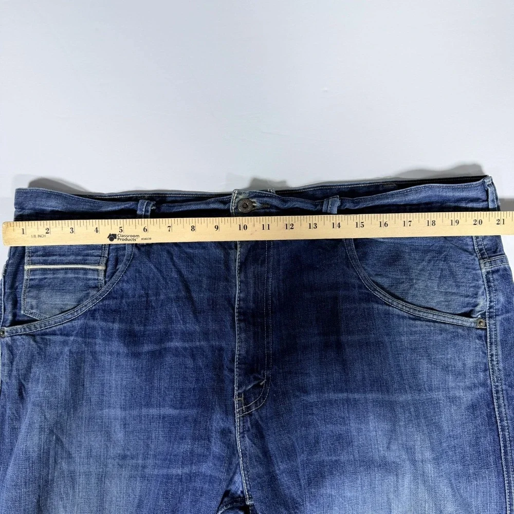 Levi's 569 Straight Leg Jeans Mens 40x30 Blue Denim Cotton Loose Fit‎ Black Tag